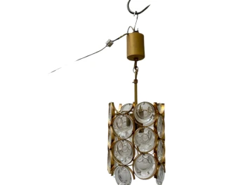 Hollywood Regency Pendant Lamp by Gaetano Sciolari for Palwa Germany, 1970s